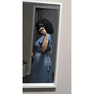 Zara Sleeveless Lyocell Denim Midi Dress